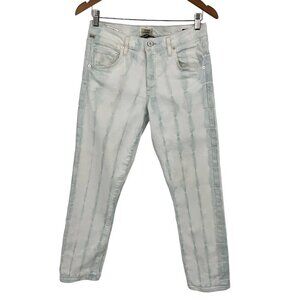 Citizens of Humanity Size 25 Emerson Jeans Slim Boyfriend Light Wash Tie Dye